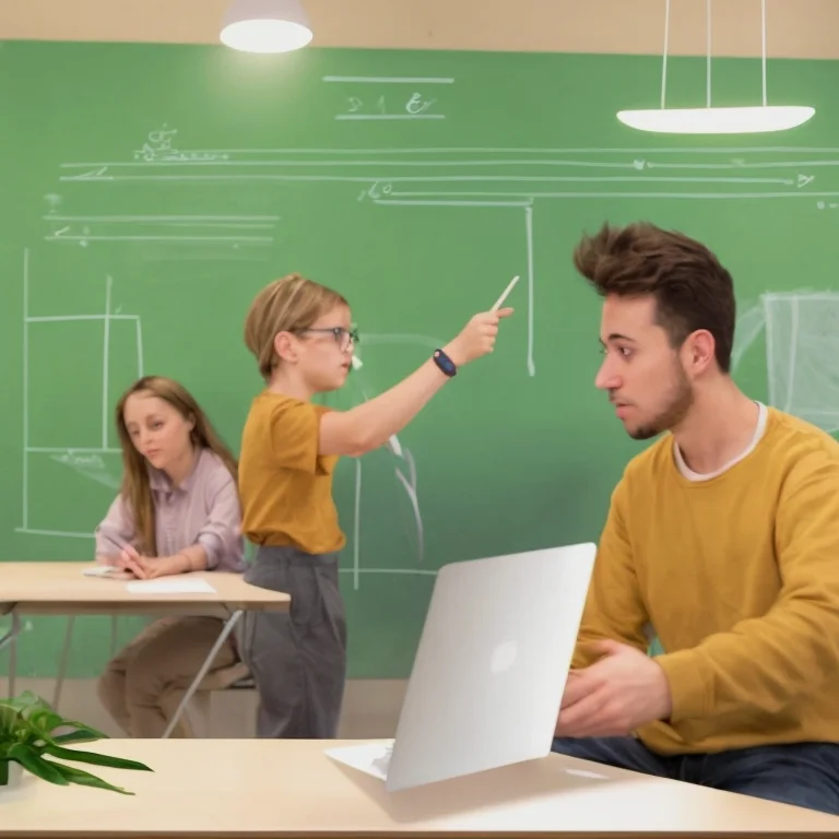 Equipo docente en aula práctica